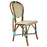Cream & Azure Mediterranean Bistro Chair (V)
