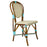 Cream & Azure Mediterranean Bistro Chair (V)