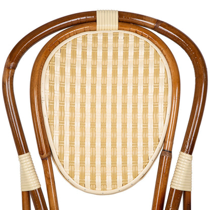 Cream and Beige Mediterranean Bistro Chair (DV)