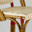 Cream & Bordeaux Mediterranean Bistro Bar Stool with Back (29" h. seat) (L)