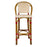 Cream & Bordeaux Mediterranean Bistro Bar Stool with Back (29" h. seat) (L)