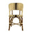 Cream & Brown Mediterranean Bistro Wrap Back Chair (D)