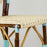 Cream & Light Azure Mediterranean Bistro Chair (L)