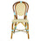 Cream & Light Azure Mediterranean Bistro Chair (L)