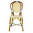 Cream & Light Azure Mediterranean Bistro Chair (L)