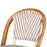 Cream and Royal Blue Mediterranean Bistro Bar Stool with Back (29" h. seat) (L)