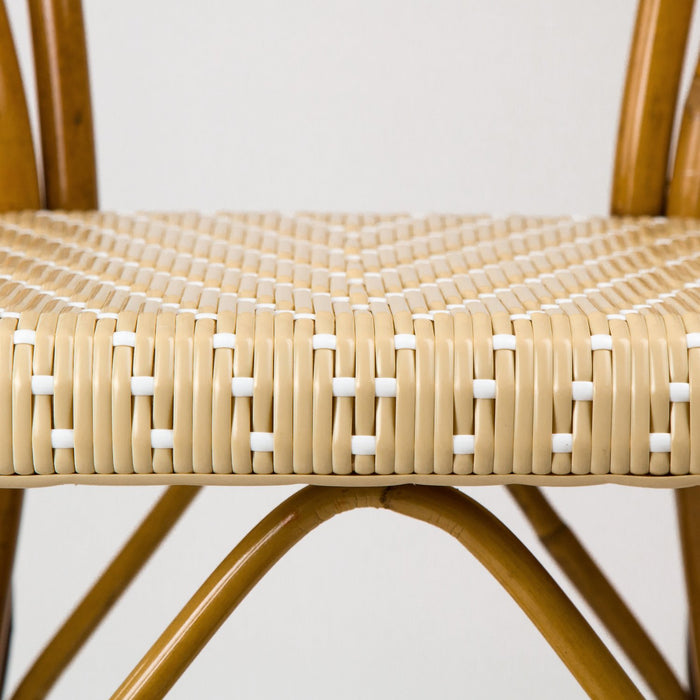Cream & White Mediterranean Bistro Armchair (L)