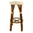 Cream & White Bar Height Mediterranean Bistro Bar Stool (29" h. seat) (L)