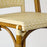 Cream & White Counter Height Mediterranean Bistro Bar Stool with Back (26" h. seat) (L)