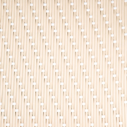 Cream and White Mediterranean Bistro Wrap Back Chair (H)