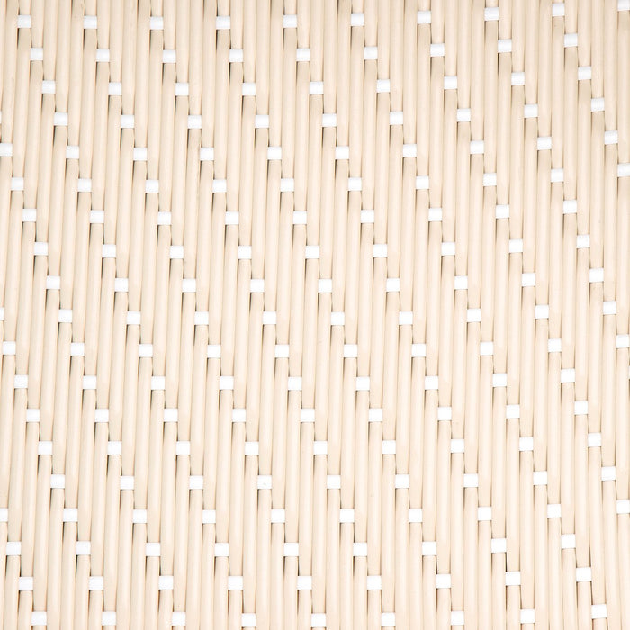 Cream and White Mediterranean Bistro Wrap Back Chair (H)