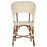 Cream and White Mediterranean Bistro Wrap Back Chair (H)