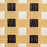 Cream, Brown & White Mediterranean Bistro Chair with Woven Arms (W)