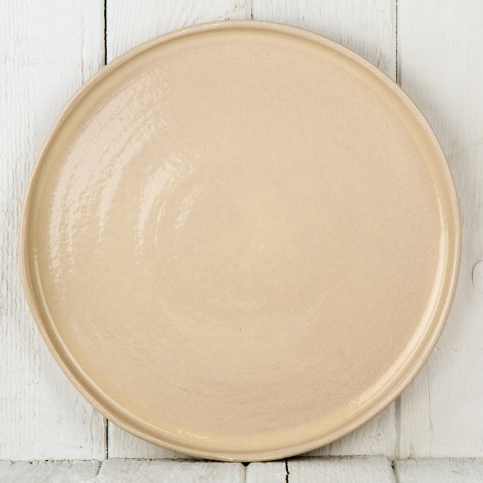 Cream Ceramic Dinner Plate