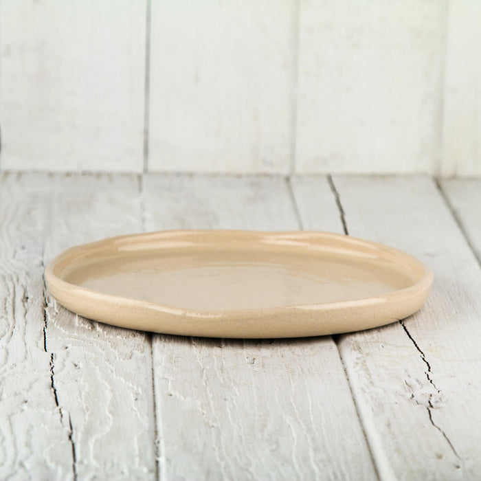 Cream Ceramic Salad Plate