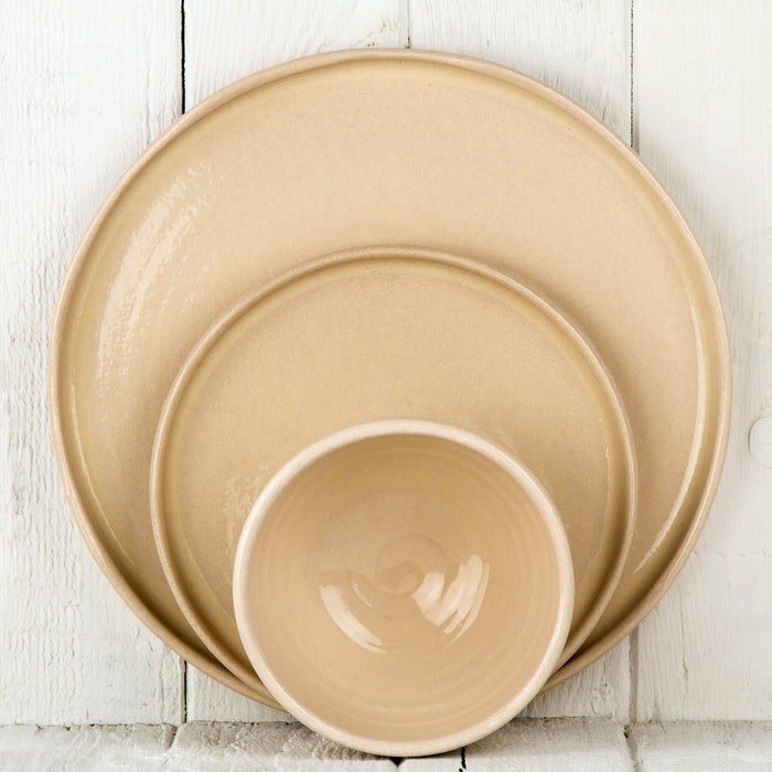 Cream Ceramic Salad Plate