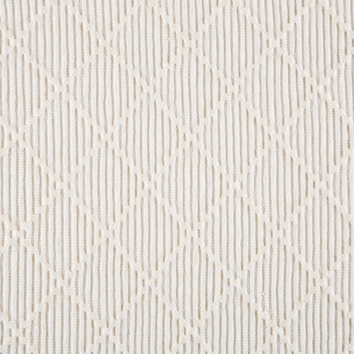 Cream Diamond 100% Cotton Rep Weave Placemat (19.25" x 13")