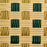 Cream, Green & Gold Mediterranean Bistro Chair with Woven Arms (W)
