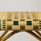Cream, Green & Gold Mediterranean Bistro Chair with Woven Arms (W)