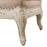 Cream Linen Overstuffed Bedside Bench