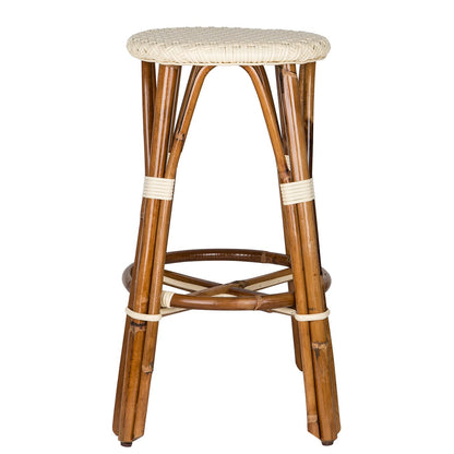 Ivory Counter Height Mediterranean Bistro Bar Stool (26" h) (E)