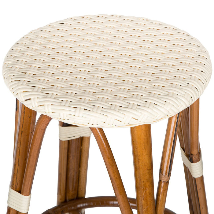 Ivory Counter Height Mediterranean Bistro Bar Stool (26" h) (E)