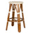 Ivory Counter Height Mediterranean Bistro Bar Stool (26" h) (E)