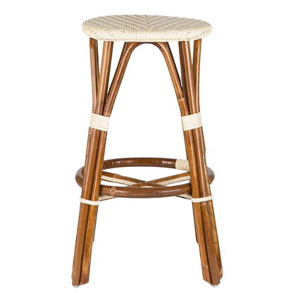 Cream Counter Height Mediterranean Bistro Bar Stool (26" h) (L)