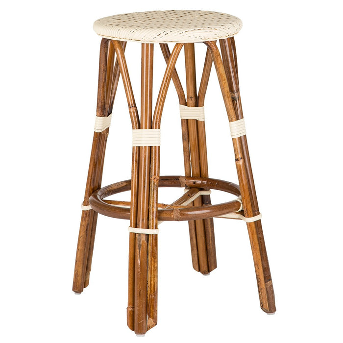 Cream Counter Height Mediterranean Bistro Bar Stool (26" h) (L)