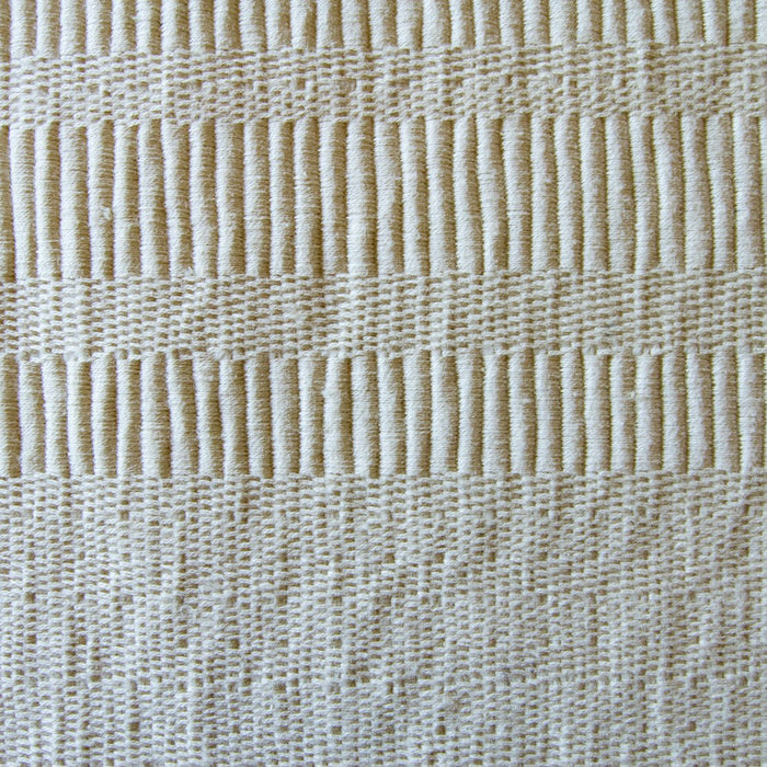 Cream Stripe 100% Cotton Rep Weave Placemat (19.25" x 13")
