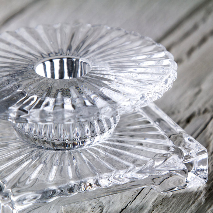 Crystal Clear Square Candlestick