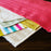 Daffodil & White Fill 100% Cotton Rep Weave Placemat (19.25" x 13")