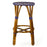 Navy Blue & Cream Counter Height Mediterranean Bistro Bar Stool (26" h) (E)