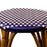 Navy Blue & Cream Counter Height Mediterranean Bistro Bar Stool (26" h) (E)