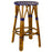 Navy Blue & Cream Counter Height Mediterranean Bistro Bar Stool (26" h) (E)