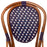 Dark Blue and White Mediterranean Bistro Chair (10-gros)