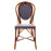 Dark Blue and White Mediterranean Bistro Chair (10-gros)