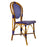 Blue & White Mediterranean Bistro Chair (M)