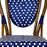 Blue & White Mediterranean Bistro Chair (M)