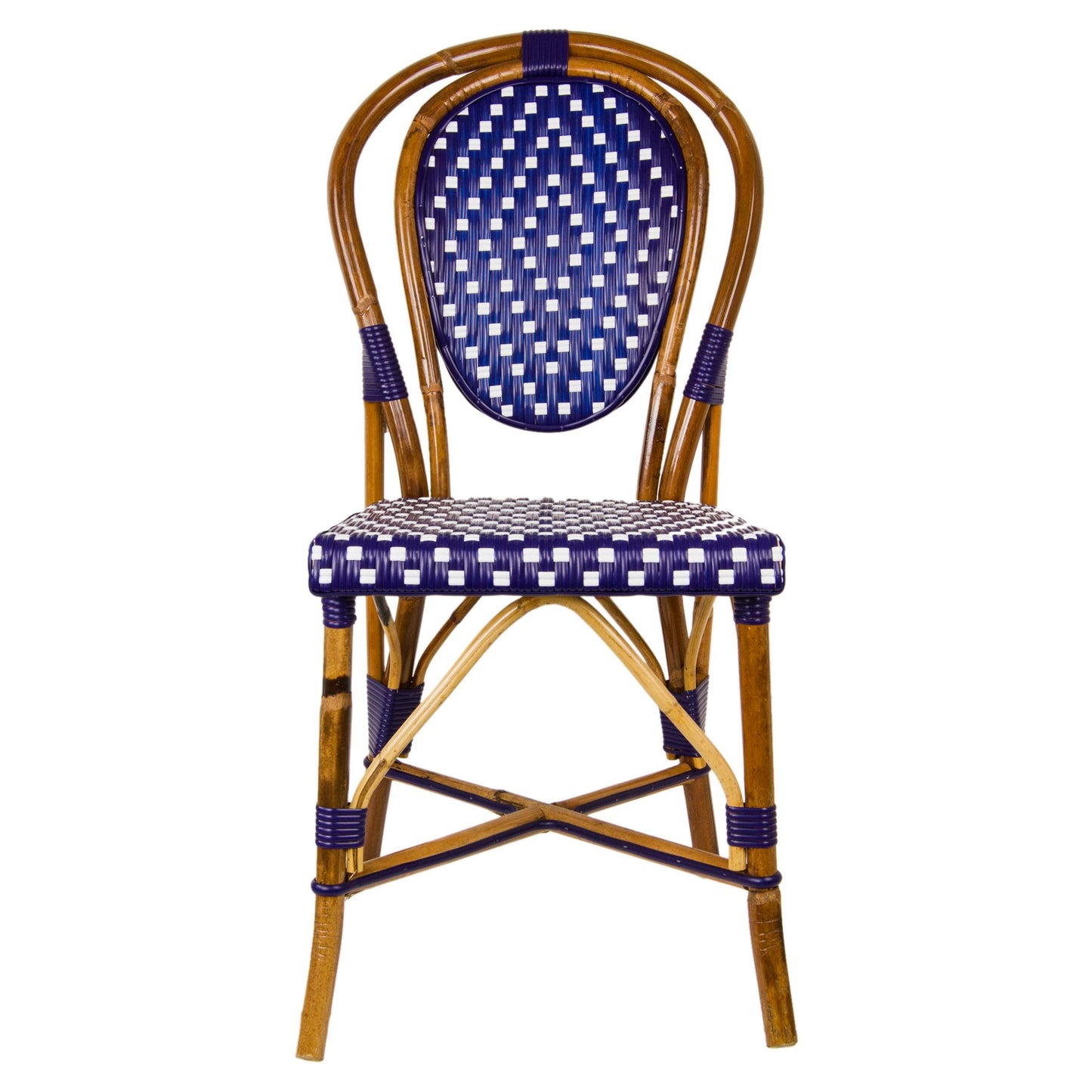 Blue & White Mediterranean Bistro Chair (M)