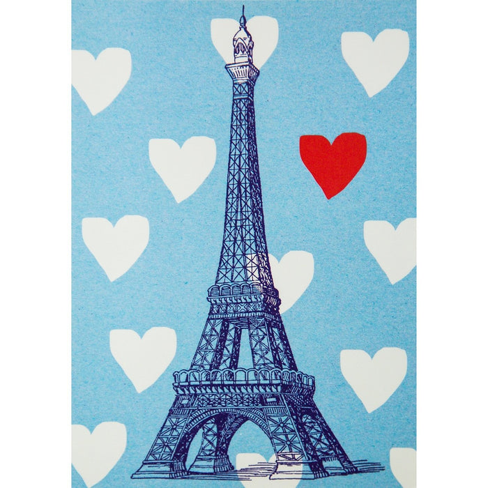 Eiffel Tower Postcard - Love