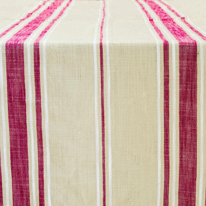 French Striped Cotton Table Runner