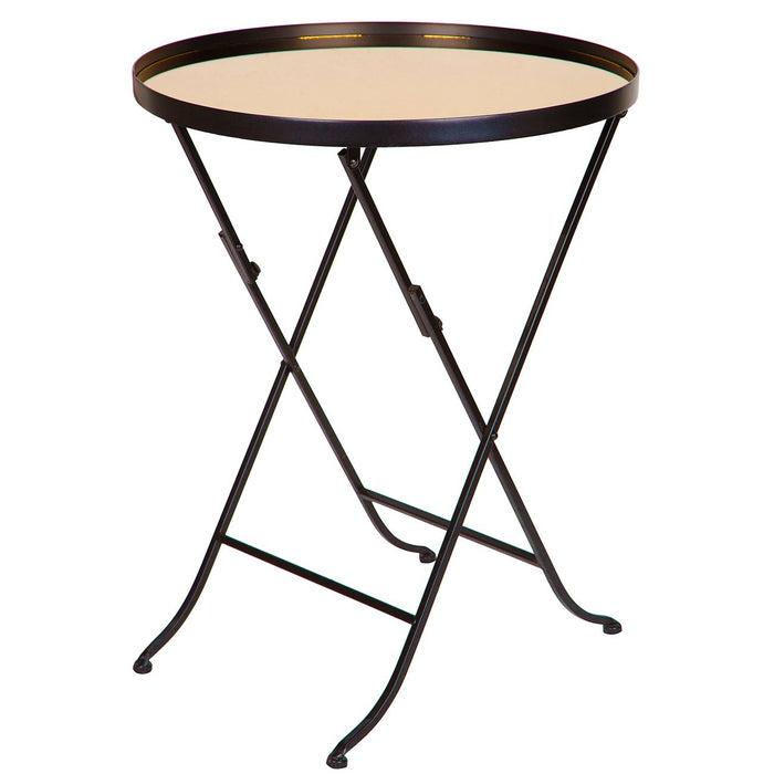 Gold Mirror Side Table 