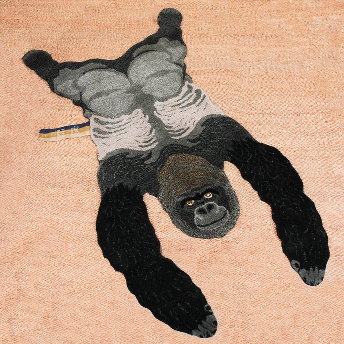 Gorilla Custom Kids Rug, Gorilla Designer Baby Rug, Cute Animals