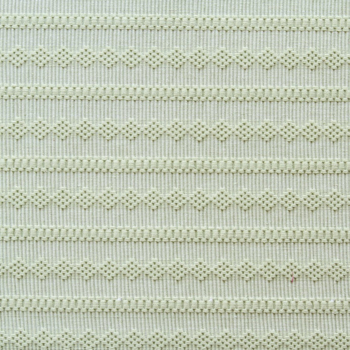 Green Stripe & Diamond 100% Cotton Rep Weave Placemat (19.25" x 13")