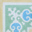 Green, Yellow & Blue Baroque Corner Carocim Tile (8" x 8") (Individual Tile)