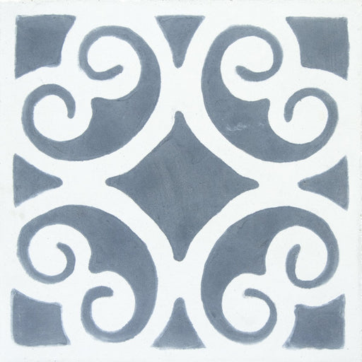 Grey & White Siracusa Carocim Tile (8" x 8") (pack of 12)