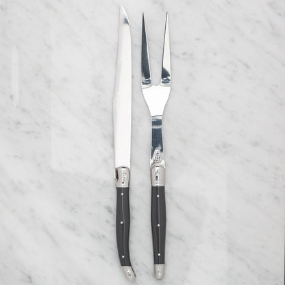 Grey Laguiole Carving Set
