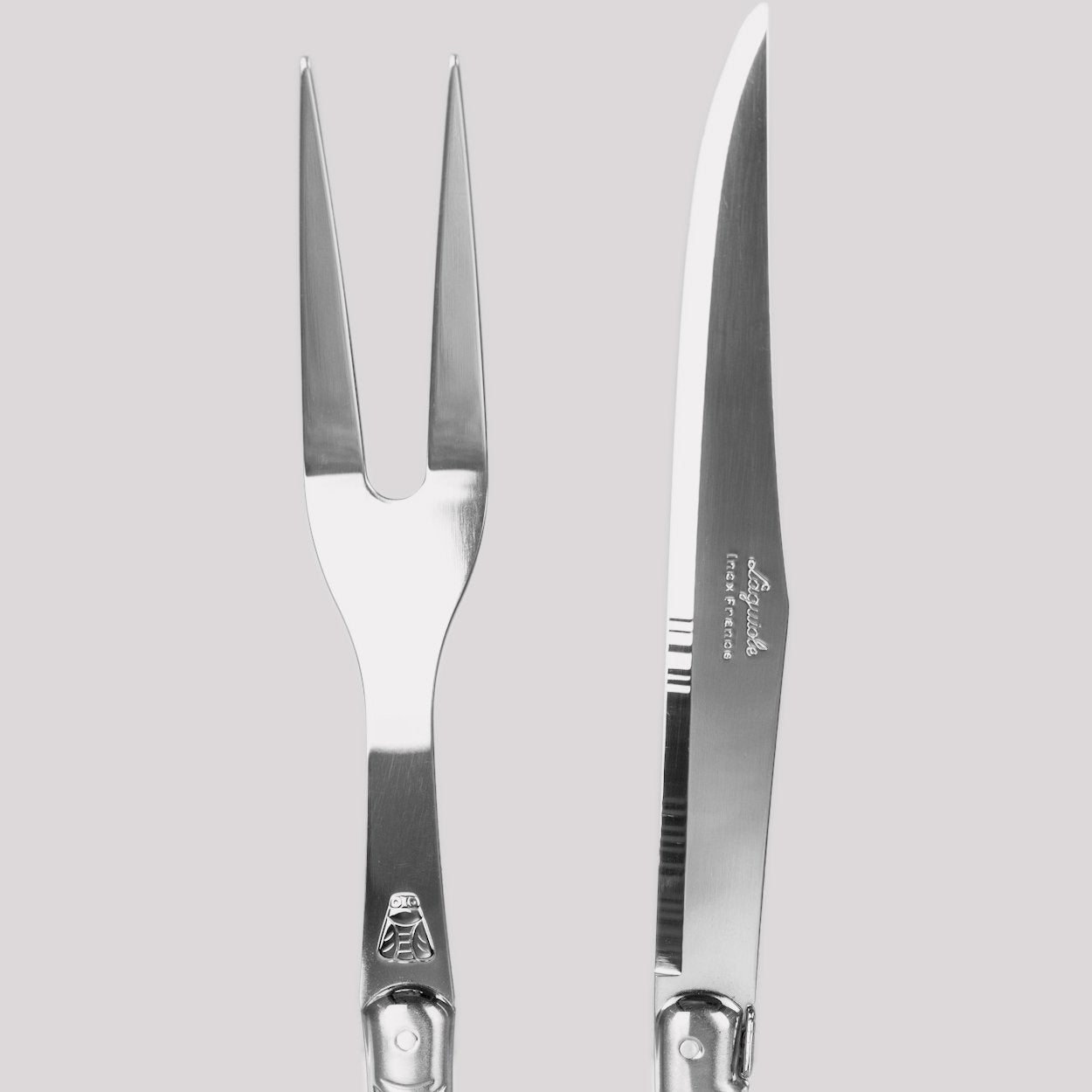 Grey Laguiole Carving Set