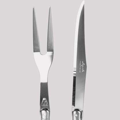 Grey Laguiole Carving Set